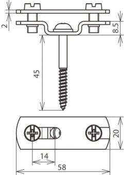 DEHN Flachbandhalter              286139 