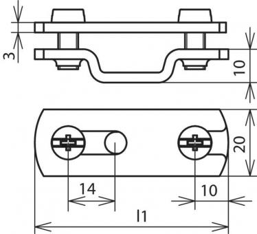 DEHN Flachbandhalter              284030 