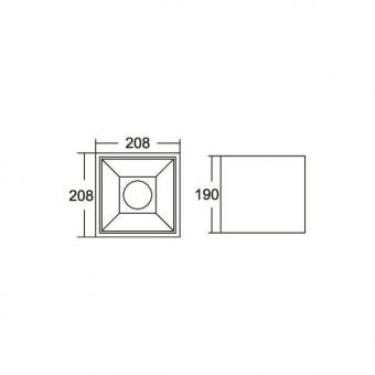 Brumberg LED-Anbaudownlight 230 43644163 