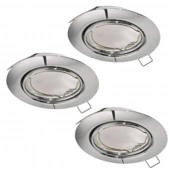 EGLO SET 3xEinbauspot Chrom        94407 