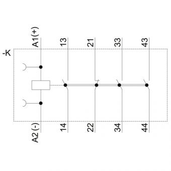 Siemens 3RH21311BM40 Hilfsschütz 3S+1 