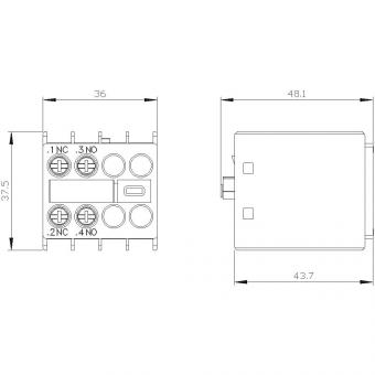 Siemens 3RH29111HA11 Hilfsschalterblock 