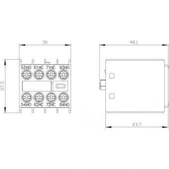 Siemens 3RH29111GA22 Hilfsschalterblock 