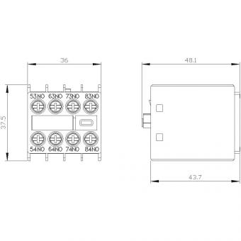 Siemens 3RH29111GA40 Hilfsschalterblock 