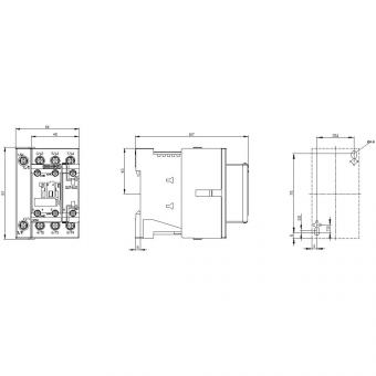 Siemens 3RT23271BB40 Schütz 4S AC-1:50A 