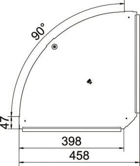 OBO RBD 90 400 FS Deckel f.90°-Bogen 