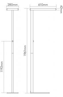 Nobile LED Büro-Stehleuchte   1751326009 