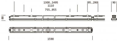 Siteco Feuchtraumleuchte    51FF40MP360H 
