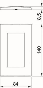 OBO AR45-F2 RW Abdeckrahmen Modul 45 