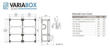 Bals VARIABOX-L Duo IP44 6xSteckd. 89148 