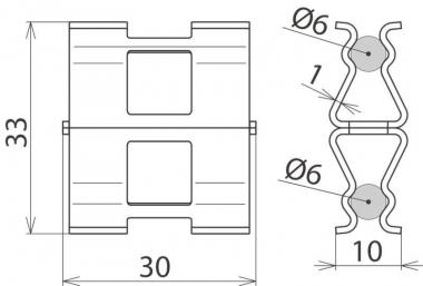 Dehn 308134 DC BK 6  DC BK 6 RD6 STBLANK 