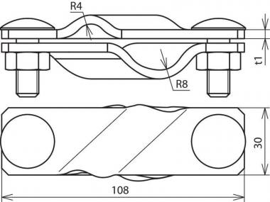 DEHN SV-Klemme Rd 7-10/Fl 40/Rd   308330 