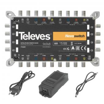 Televes 9in8 Guss Multischalter  MS98NCQ 