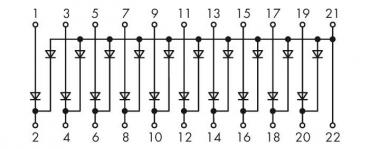 WAGO 289-151 Bauteilmodul mit Diode,grau 