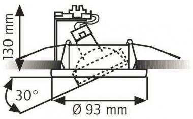 RUTEC Druckg.-Einbaustrahler    ALU55365 