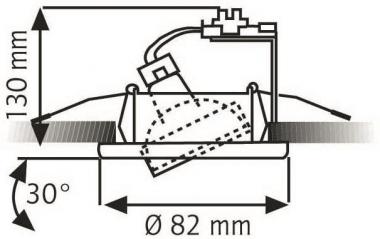 RUTEC Einbaustrahler Edelstahl   R5509-0 