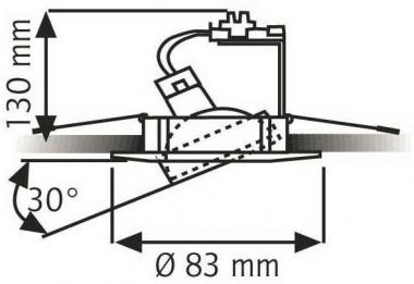 Rutec Druckguss Einbaustrahler  ALU55385 