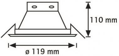 RUTEC Druckg.-Einbaustrahler 50W  R55895 