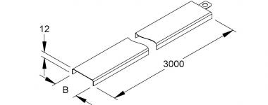 NIED Kabelrinnendeckel             RD 50 