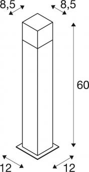 SLV GRAFIT Stehleuchte SL 60      231225 