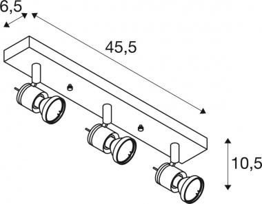 SLV Wand-/Deckenspot ASTO III     147443 