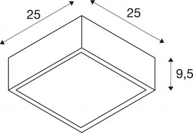 SLV Deckenleuchte Plastra 104     148002 