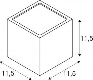 SLV Wandleuchte SITRA CUBE GX53   232535 