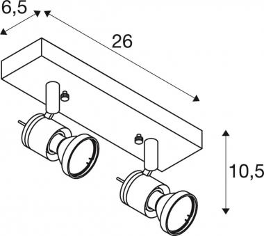 SLV Wand-/Deckenspot ASTO II      147442 