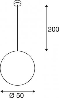SLV ROTOBALL E27 Pendelleuchte,   165400 