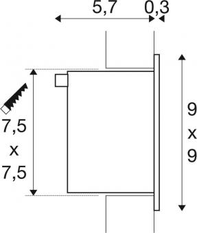 SLV FRAME BASIC LED warmweiß      111262 