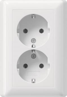 GIRA 078803 SCHUKO-Doppelsteckdose Voll- 