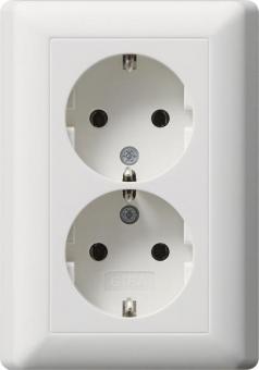 GIRA 078804 SCHUKO-Doppelsteckdose Voll- 