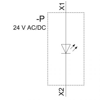 Siemens 3SU11026AA301AA0 Leuchtmelder 