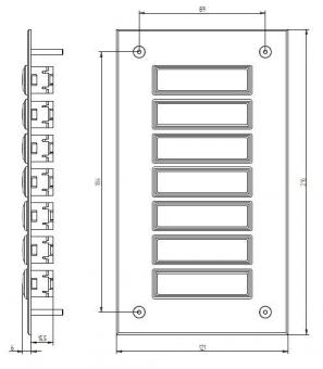 GRO UP Klingeltableau mit          55807 