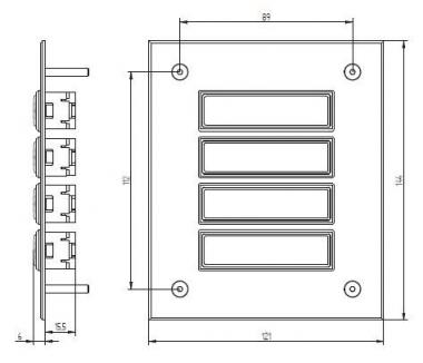 GRO UP Klingeltableau mit          55804 