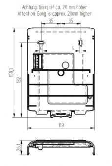 Grothe Wandhalter 43505    WH ECHO 120/M 