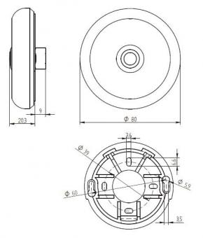 GRO LED Etagenplatte      ETA S100 LEDbl 
