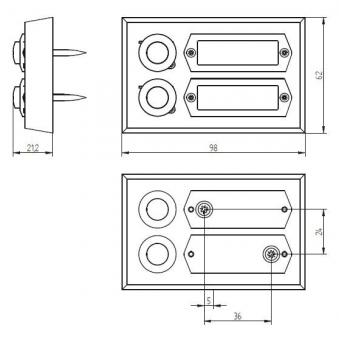 GRO AP Kontaktplatte               55532 