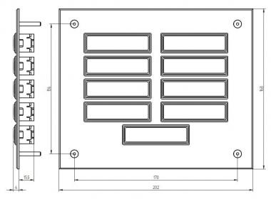 GRO UP Klingeltableau mit          55829 