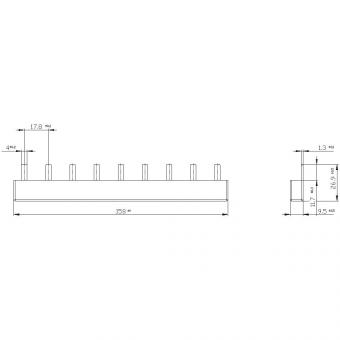 Siemens Stiftsammelschiene 10qmm 5ST3614 