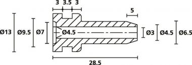 Hellermann HV2104-PVC-FR-BK(1000) 