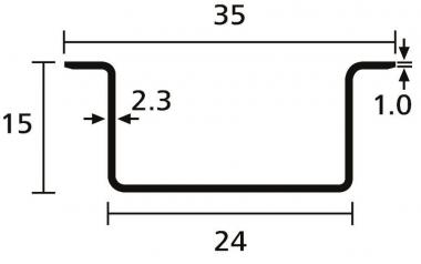 Hellermann DELTA-3F-ST-ML 35x7,5 gelocht 