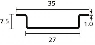 Hellermann DELTA-3F-ST-ML 35x7,5 gelocht 
