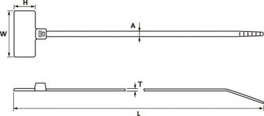 Hellermann IT18FL-PA66-NA(100) 110x2.5mm 