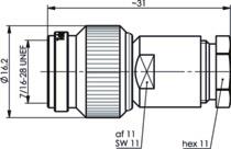 TEGA TNC-Kabelstecker        J01010A2611 