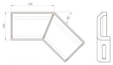 Unex Winkelverbinder fallend       66852 