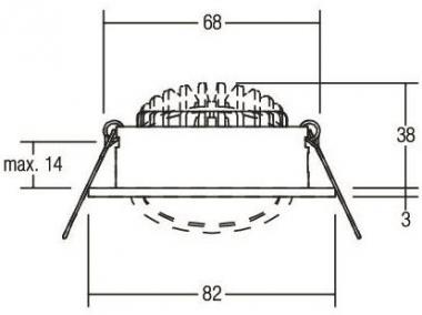 BRUM LED-Einbaustra. weiss d2w 39461073 