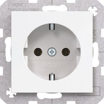 Hager Steckdose SCHUKO         WAS1100WG 