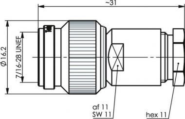 TEGA TNC-Kabelstecker        J01010A2611 