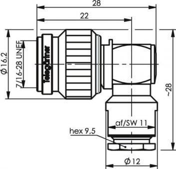 TEGA TNC-Kabelwinkelstecker  J01010A0073 